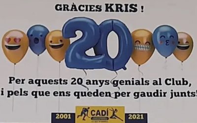 Moltes gràcies kris per aquest 20 anys!